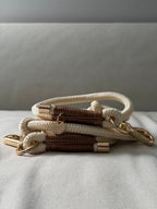 Laisse multi-positions beige