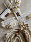 Harnais Vichy beige/jaune beurre