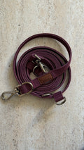 Laisse multipositions tweed chevron bordeaux