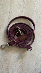 Laisse multipositions tweed chevron bordeaux