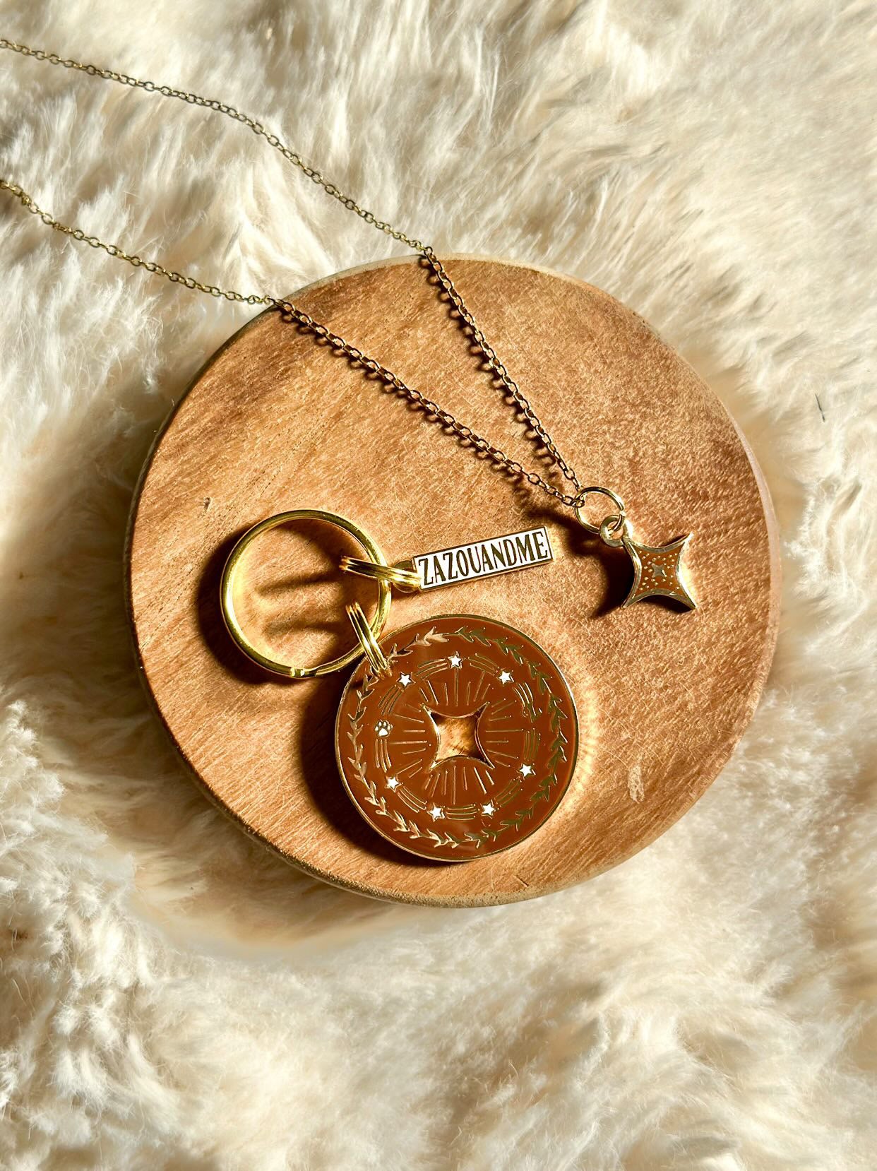 Box médailles lien éternel marron