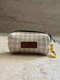 Poop bag Vichy beige
