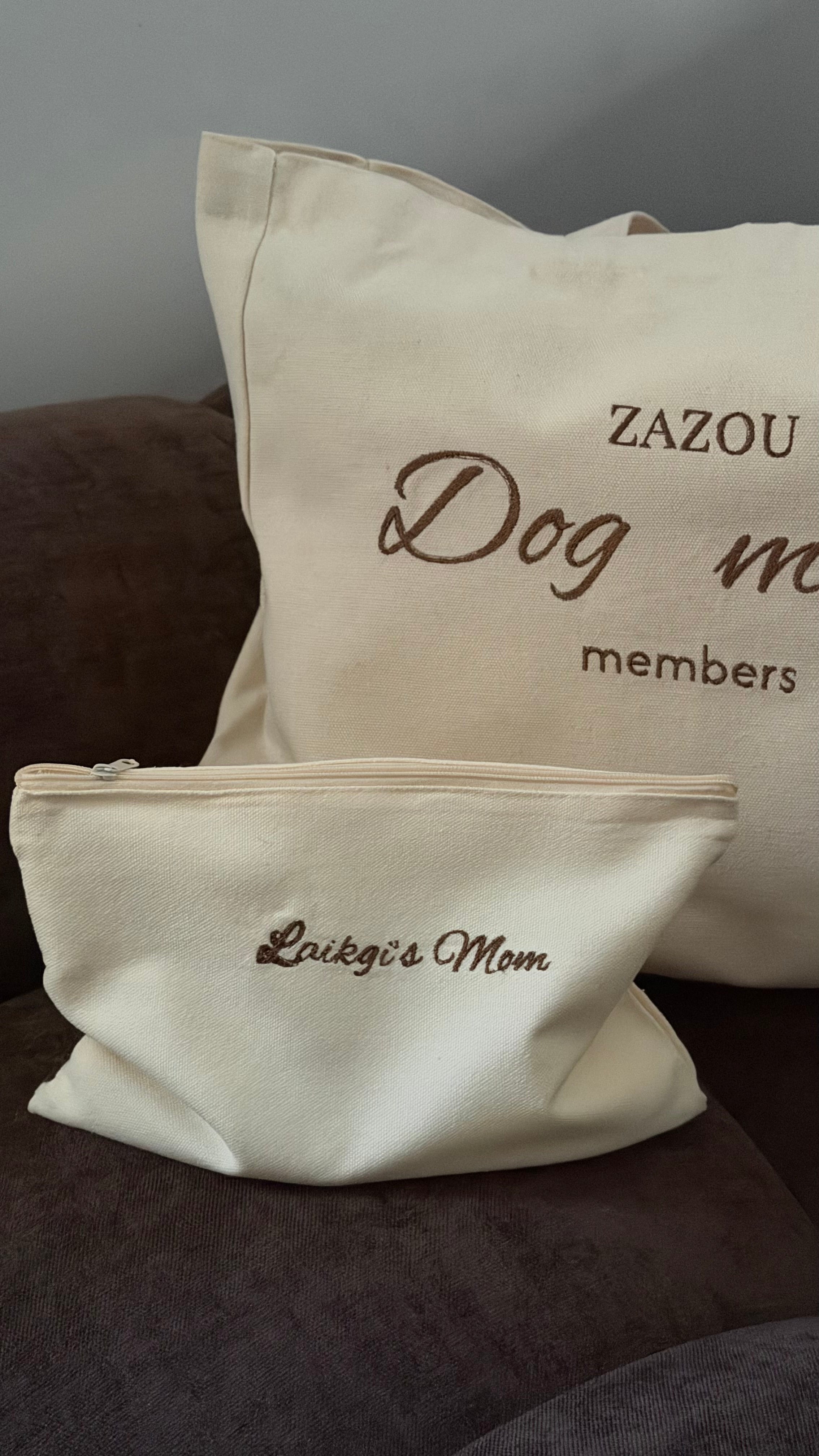 Trousse Dog mom personnalisable