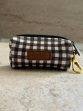 Poop bag Vichy marron