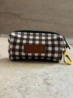Poop bag Vichy marron